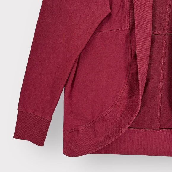 Banana Republic Factory Open Circular Cardigan Women M Red Long Sleeve Knit F02 - Picture 4 of 11